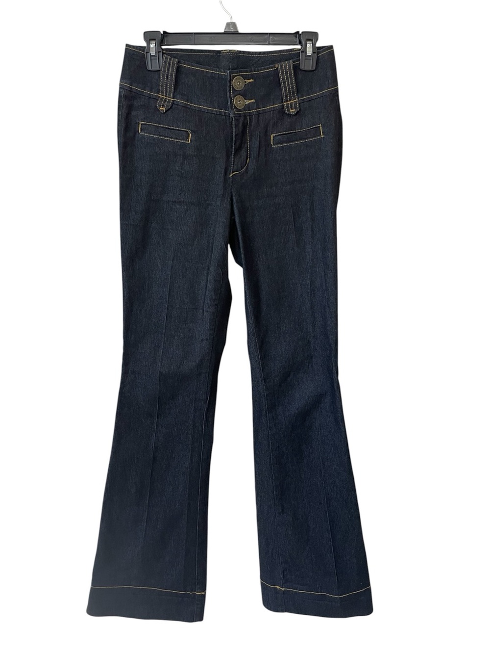Bisou Bisou Dark Indigo Retro Style Flare Jeans